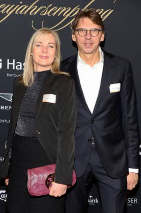 Daniela Gäthje und Hans Peter Gäthje beim 31. Blankeneser Neujahrsempfang im Hotel Süllberg. Hamburg, 08.01.2026