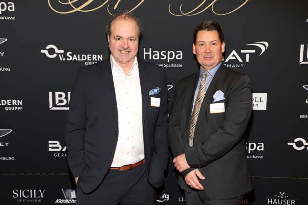 Enrico Casini und Patrick Görner beim 31. Blankeneser Neujahrsempfang im Hotel Süllberg. Hamburg, 08.01.2026