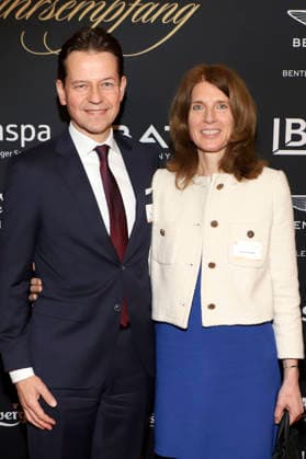 Olaf Oesterhelweg und Birgit Oesterhelweg beim 31. Blankeneser Neujahrsempfang im Hotel Süllberg. Hamburg, 08.01.2026