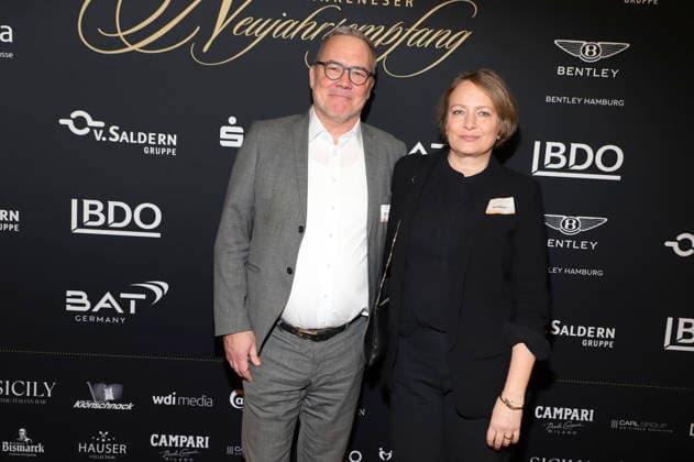 Christian Roggenbuck und Anke Roggenbuck beim 31. Blankeneser Neujahrsempfang im Hotel Süllberg. Hamburg, 08.01.2026