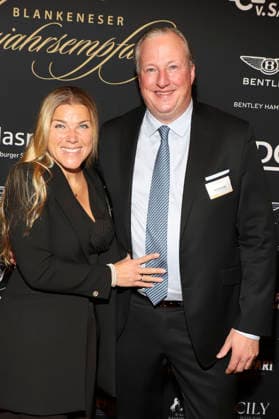 Asja Leyba und John Patrick Leyba beim 31. Blankeneser Neujahrsempfang im Hotel Süllberg. Hamburg, 08.01.2026