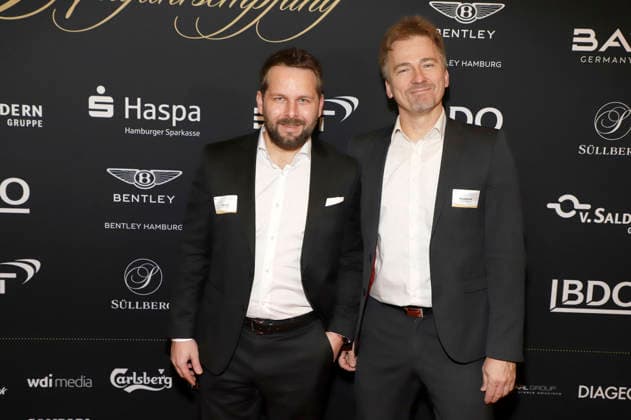 Markus Kohn und Michael Chemnitz beim 31. Blankeneser Neujahrsempfang im Hotel Süllberg. Hamburg, 08.01.2026