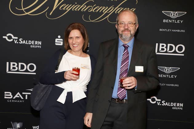 Claudia Drexel und Thomas Berbner beim 31. Blankeneser Neujahrsempfang im Hotel Süllberg. Hamburg, 08.01.2026