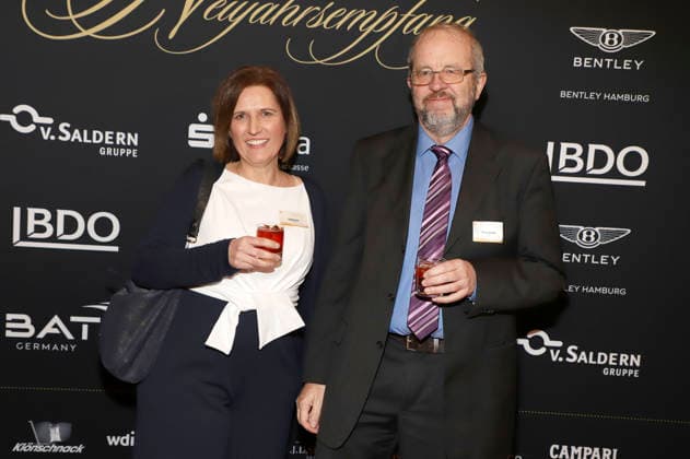 Claudia Drexel und Thomas Berbner beim 31. Blankeneser Neujahrsempfang im Hotel Süllberg. Hamburg, 08.01.2026