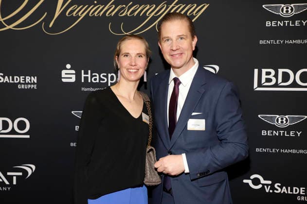 Franziska Dunger und Christian Dunger beim 31. Blankeneser Neujahrsempfang im Hotel Süllberg. Hamburg, 08.01.2026