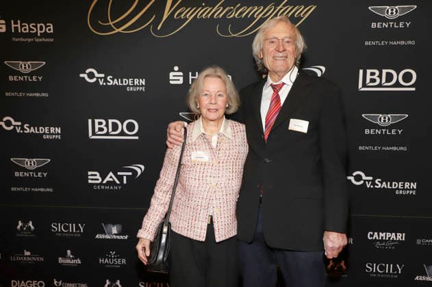 Gudrun Harmstorf und Harald Harmstorf beim 31. Blankeneser Neujahrsempfang im Hotel Süllberg. Hamburg, 08.01.2026