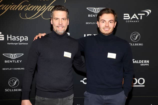 Marcus Lakenmacher und Alexander Mollwitz beim 31. Blankeneser Neujahrsempfang im Hotel Süllberg. Hamburg, 08.01.2026
