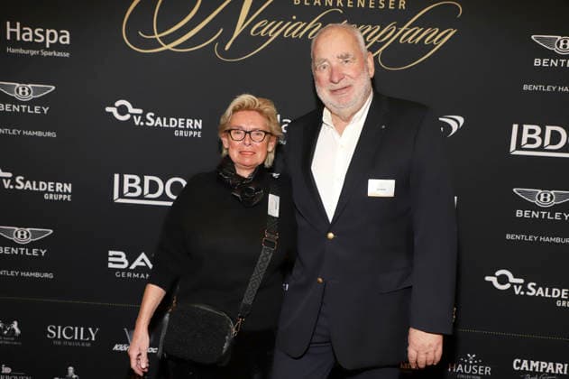 Ingrid Bostel und Gerd Bostel beim 31. Blankeneser Neujahrsempfang im Hotel Süllberg. Hamburg, 08.01.2026