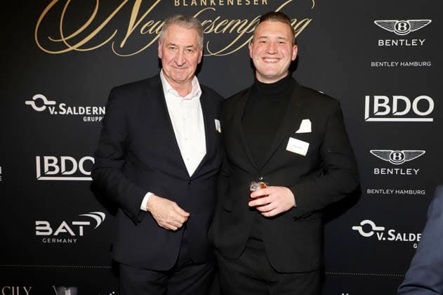Jens Stacklies und Philipp Stacklies beim 31. Blankeneser Neujahrsempfang im Hotel Süllberg. Hamburg, 08.01.2026