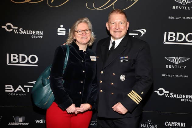Karoline von Kügelgen-Lederer und Christian G. Lederer beim 31. Blankeneser Neujahrsempfang im Hotel Süllberg. Hamburg, 08.01.2026