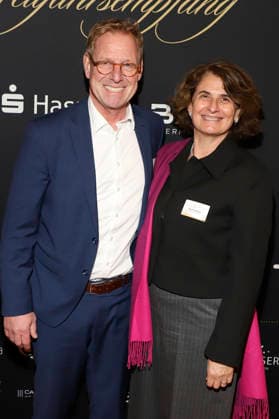 Christian Gerloff und Eva Tolosa beim 31. Blankeneser Neujahrsempfang im Hotel Süllberg. Hamburg, 08.01.2026