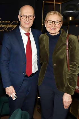 Peter Tschentscher mit Ehefrau Eva-Maria Tschentscher beim 31. Blankeneser Neujahrsempfang im Hotel Süllberg. Hamburg, 08.01.2026