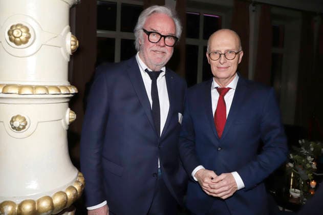 Klaus Schümann und Peter Tschentscher beim 31. Blankeneser Neujahrsempfang im Hotel Süllberg. Hamburg, 08.01.2026