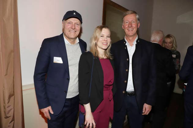 Joja Wendt, Julia Ruhs und Harald Vogelsang beim 31. Blankeneser Neujahrsempfang im Hotel Süllberg. Hamburg, 08.01.2026