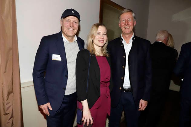 Joja Wendt, Julia Ruhs und Harald Vogelsang beim 31. Blankeneser Neujahrsempfang im Hotel Süllberg. Hamburg, 08.01.2026
