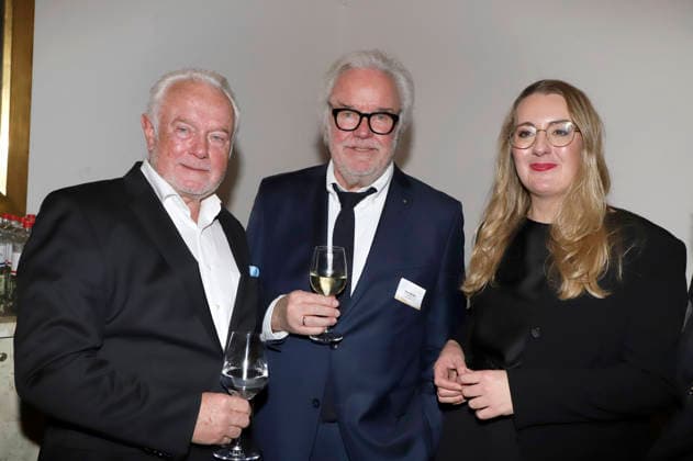 Wolfgang Kubicki, Klaus Schümann und Katharina Dröge beim 31. Blankeneser Neujahrsempfang im Hotel Süllberg. Hamburg, 08.01.2026