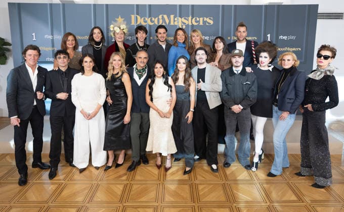 RTVE presents Decomasters Family photo during the presentation of Decomasters, at Gran Vía Venue, on January 9, 2026, in Madrid Spain Decomasters is a talent show produced by RTVE that combines creativity, interior design and glamour 09 JANUARY 2026 Madrid Madrid Spain  Copyright: xEduardoxParrax 7206559