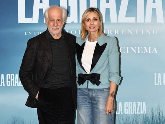 Rome, Fremantle headquarters, photocall for the film La Grazia. Pictured: Toni Servillo, Anna Ferzetti  Copyright: xMarcoxProvvisionatox xipa-agency.netx xDxAvanzo Provvisionatox IPA_Agency_IPA69846826