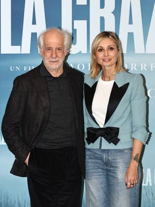Rome, Fremantle headquarters, photocall for the film La Grazia. Pictured: Toni Servillo, Anna Ferzetti  Copyright: xMarcoxProvvisionatox xipa-agency.netx xDxAvanzo Provvisionatox IPA_Agency_IPA69846829