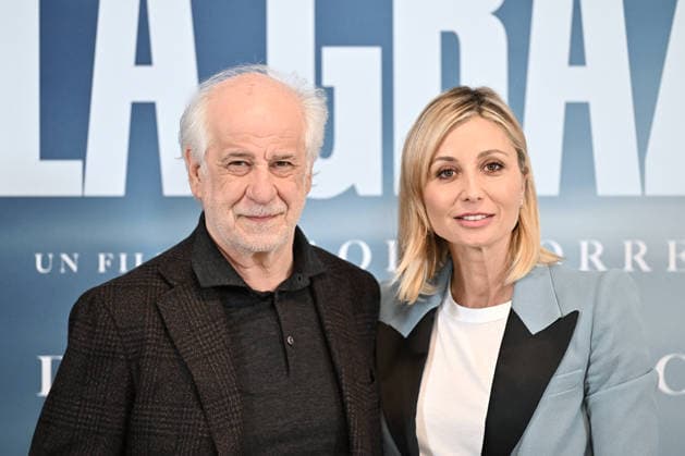 January 9, 2026, Rome, Rome, Italy: Presentation of the film La Grazia. Pictured: Toni Servillo, Anna Ferzetti . Rome, Italy 09 January 2026 Rome Italy  - ZUMAa289 20260109_zia_a289_064 Copyright: xMariaxLauraxAntonellix