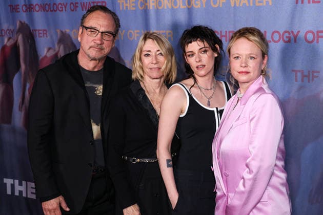 Los Angeles Premiere Of The Forge s The Chronology Of Water HISTORIC FILIPINOTOWN, LOS ANGELES, CALIFORNIA, USA - JANUARY 08: American actor, comedian, singer, musician, producer, writer, and director Jim Belushi, American musician, singer and songwriter Kim Gordon, American actress and director Kristen Stewart wearing Chanel and American actress and director Thora Birch arrive at the Los Angeles Premiere Of The Forge s The Chronology Of Water held at 2220 Arts + Archives on January 8, 2026 in Historic Filipinotown, Los Angeles, California, United States., Credit:Xavier Collin Avalon United States, California, Los Angeles, 2220 Arts + Archives Copyright: xXavierxCollinx xAvalonx 1064499893