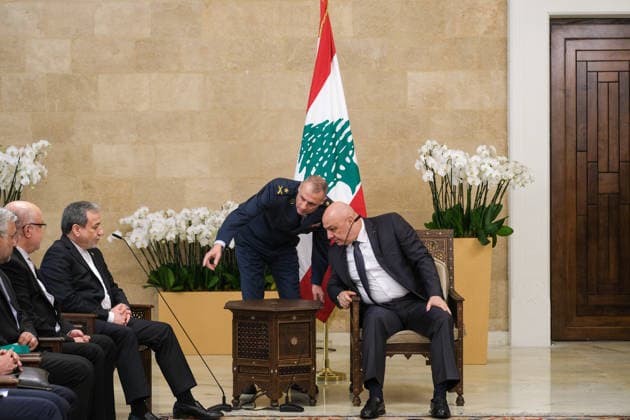 Iran Foreign Minister Visits Lebanon Iranian Foreign Minister Abbas Araqchi meets Lebanese President Joseph Aoun at the Presidential Palace in Baabda, Lebanon, on January 9, 2026. Beirut Beyrouth Lebanon Copyright: xCourtneyxBonneaux