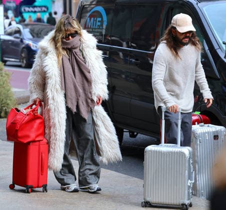 Heidi Klum and Tom Kaulitz out in New York Heidi Klum with her husband Tom Kaulitz are checking out their hotel in Soho, New York on January 9, 2026. Photo by Dylan Travis ABACAPRESS.COM New York NY  Copyright: xDylanxTravis ABACAx