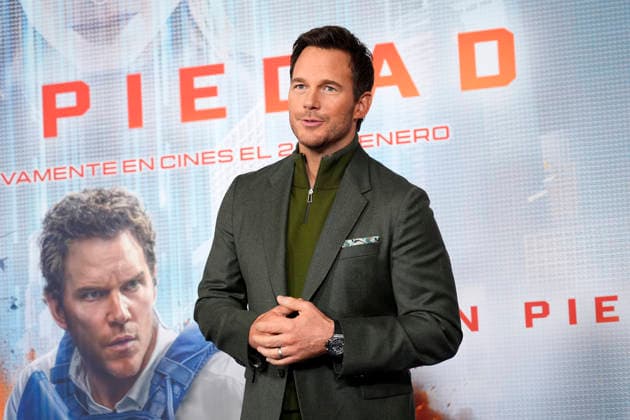 Chris Pratt during the presentation in Madrid of the film Sin Piedad (Mercy). January 9, 2026. (20260109208)