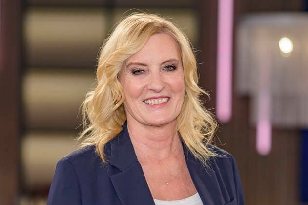 Claudia Kleinert bei der Aufzeichnung der WDR-Talkshow Kölner Treff im WDR Studio BS 3. Köln, 09.01.2026