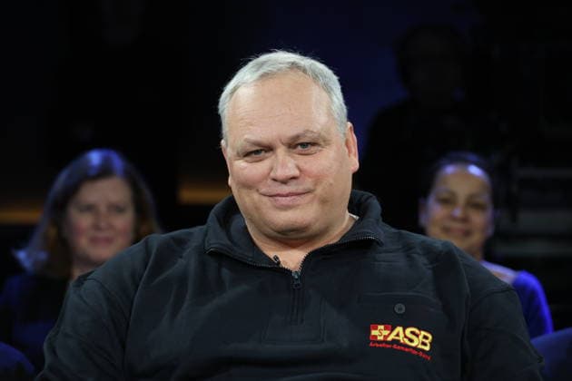 Thomas Ulbrich, Leiter der Breitenausbildung des ASB Hamburg, zu Gast in der NDR Talk Show am 9.1.2026, Fototermin vor der Sendung im 3. Programm des NDR Fernsehen im Fernsehstudio Hamburg Lokstedt