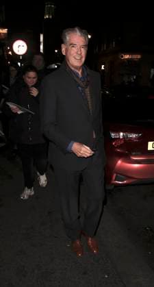 High Noon press night performance Pierce Brosnan leaves the press night performance of High Noon at the Harold Pinter Theatre, London, UK, 09 January 2026., Credit:James James Smart Pictures Avalon  Copyright: xJamesxJames SmartxPicturesx xAvalonx 1064789125