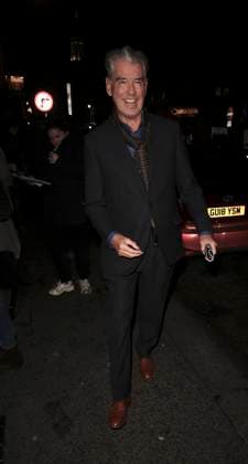 High Noon press night performance Pierce Brosnan leaves the press night performance of High Noon at the Harold Pinter Theatre, London, UK, 09 January 2026., Credit:James James Smart Pictures Avalon  Copyright: xJamesxJames SmartxPicturesx xAvalonx 1064789131