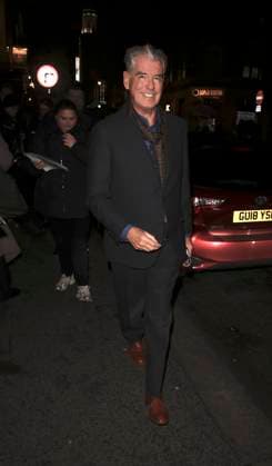 High Noon press night performance Pierce Brosnan leaves the press night performance of High Noon at the Harold Pinter Theatre, London, UK, 09 January 2026., Credit:James James Smart Pictures Avalon  Copyright: xJamesxJames SmartxPicturesx xAvalonx 1064789140