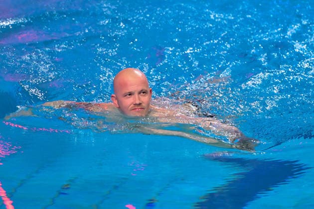10.01.2026, xlakx, Entertainment, TV Total Turmspringen v.l. Fabian Hambuechen Olympiasieger wagt sich bei der 15. Ausgabe des TV Total Turmspringen in Berlin von den Sprungbrettern der Schwimm- und Sprunghalle im Europasportpark (SSE) ein spektakulaeres Highlight der Show auf ProSieben. Berlin