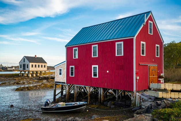 Blick auf die Häuser in Cape Porpoise, Maine USA Blick auf die Häuser in Cape Porpoise, Maine USA (License=RF) Copyright: xZoonar.com EnricoxDellaxPietrax 24447128