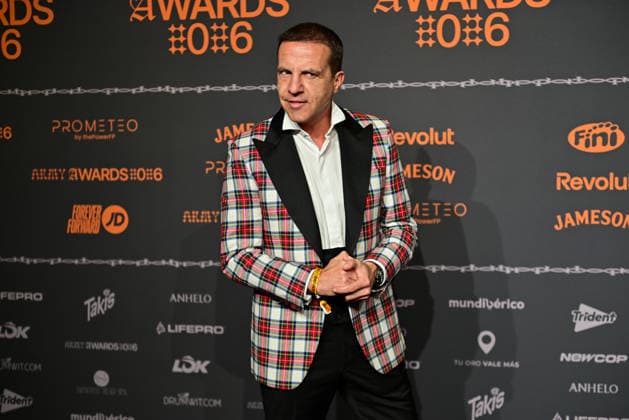 January 10, 2026, Madrid, Madrid, SPAIN: Content creators and guests pose on the black carpet during the third edition of the Army Awards, held on Saturday, January 10, at the Madrid Arena in Madrid. Known as the â€oeinternet anti-awards,†the ceremony honors the most viral moments, trends, and personalities from social media over the past year in a script-free gala hosted by Ceciarmy and Santiago Segura. In the image Cristo³bal Soria Madrid SPAIN - ZUMAz108 20260110_znp_z108_081 Copyright: xRichardxZubelzux