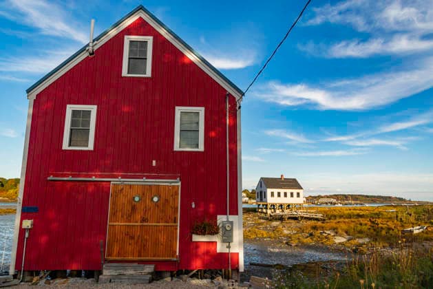 Blick auf die Häuser in Cape Porpoise, Maine USA Blick auf die Häuser in Cape Porpoise, Maine USA (License=RF) Copyright: xZoonar.com EnricoxDellaxPietrax 24447163