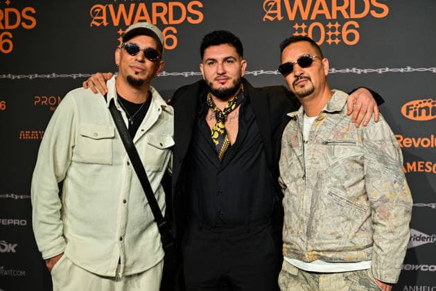 January 10, 2026, Madrid, Madrid, SPAIN: Content creators and guests pose on the black carpet during the third edition of the Army Awards, held on Saturday, January 10, at the Madrid Arena in Madrid. Known as the â€oeinternet anti-awards,†the ceremony honors the most viral moments, trends, and personalities from social media over the past year in a script-free gala hosted by Ceciarmy and Santiago Segura. In the image Omar Montes Madrid SPAIN - ZUMAz108 20260110_znp_z108_094 Copyright: xRichardxZubelzux