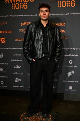 January 10, 2026, Madrid, Madrid, SPAIN: Content creators and guests pose on the black carpet during the third edition of the Army Awards, held on Saturday, January 10, at the Madrid Arena in Madrid. Known as the â€oeinternet anti-awards,†the ceremony honors the most viral moments, trends, and personalities from social media over the past year in a script-free gala hosted by Ceciarmy and Santiago Segura. In the image Raoºl Otero Madrid SPAIN - ZUMAz108 20260110_znp_z108_109 Copyright: xRichardxZubelzux