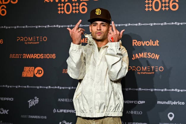 January 10, 2026, Madrid, Madrid, SPAIN: Content creators and guests pose on the black carpet during the third edition of the Army Awards, held on Saturday, January 10, at the Madrid Arena in Madrid. Known as the â€oeinternet anti-awards,†the ceremony honors the most viral moments, trends, and personalities from social media over the past year in a script-free gala hosted by Ceciarmy and Santiago Segura. In the image Fernando Costa Madrid SPAIN - ZUMAz108 20260110_znp_z108_118 Copyright: xRichardxZubelzux