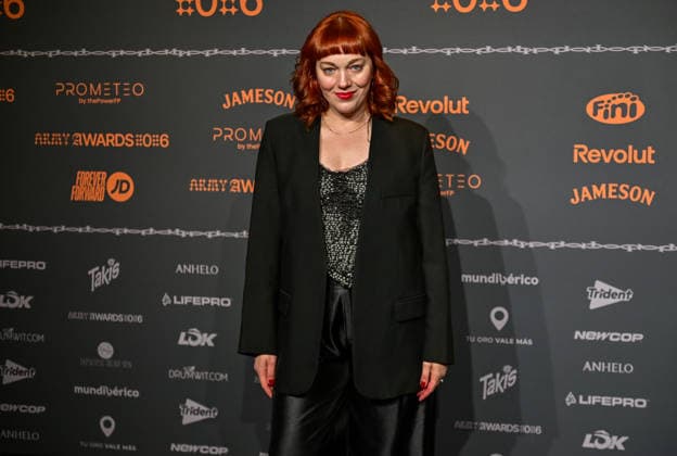 January 10, 2026, Madrid, Madrid, SPAIN: Content creators and guests pose on the black carpet during the third edition of the Army Awards, held on Saturday, January 10, at the Madrid Arena in Madrid. Known as the â€oeinternet anti-awards,†the ceremony honors the most viral moments, trends, and personalities from social media over the past year in a script-free gala hosted by Ceciarmy and Santiago Segura. In the image Marta Blanc Madrid SPAIN - ZUMAz108 20260110_znp_z108_124 Copyright: xRichardxZubelzux