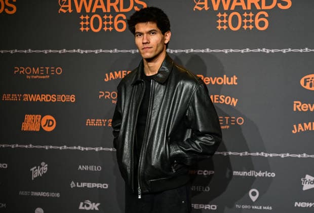 January 10, 2026, Madrid, Madrid, SPAIN: Content creators and guests pose on the black carpet during the third edition of the Army Awards, held on Saturday, January 10, at the Madrid Arena in Madrid. Known as the â€oeinternet anti-awards,†the ceremony honors the most viral moments, trends, and personalities from social media over the past year in a script-free gala hosted by Ceciarmy and Santiago Segura. In the image Zape Cuesta Madrid SPAIN - ZUMAz108 20260110_znp_z108_126 Copyright: xRichardxZubelzux