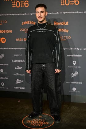 January 10, 2026, Madrid, Madrid, SPAIN: Content creators and guests pose on the black carpet during the third edition of the Army Awards, held on Saturday, January 10, at the Madrid Arena in Madrid. Known as the â€oeinternet anti-awards,†the ceremony honors the most viral moments, trends, and personalities from social media over the past year in a script-free gala hosted by Ceciarmy and Santiago Segura. In the image Guille Toledano Madrid SPAIN - ZUMAz108 20260110_znp_z108_180 Copyright: xRichardxZubelzux
