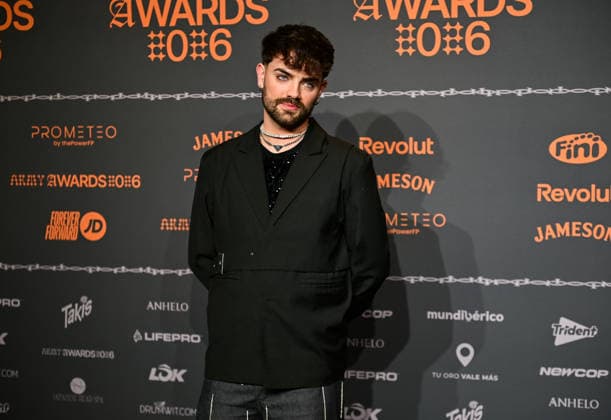 January 10, 2026, Madrid, Madrid, SPAIN: Content creators and guests pose on the black carpet during the third edition of the Army Awards, held on Saturday, January 10, at the Madrid Arena in Madrid. Known as the â€oeinternet anti-awards,†the ceremony honors the most viral moments, trends, and personalities from social media over the past year in a script-free gala hosted by Ceciarmy and Santiago Segura. In the image Ivan Rojo Madrid SPAIN - ZUMAz108 20260110_znp_z108_186 Copyright: xRichardxZubelzux