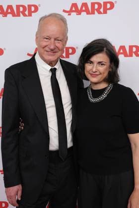 BEVERLY HILLS, CALIFORNIA - JANUARY 10:Stellan Skarsgard and Megan Everett-Skarsgard at the 2026 Annual Movies for Grownups Awards with AARP at Beverly Wilshire, A Four Seasons Hotel on January 10, 2026 in Beverly Hills, California. Copyright: xAdmediax MediaPunchx