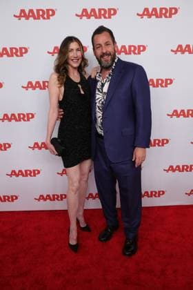 BEVERLY HILLS, CALIFORNIA - JANUARY 10:Jackie Sandler and Adam Sandler r at the 2026 Annual Movies for Grownups Awards with AARP at Beverly Wilshire, A Four Seasons Hotel on January 10, 2026 in Beverly Hills, California. Copyright: xAdmediax MediaPunchx