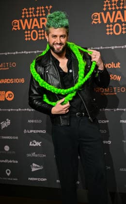 January 10, 2026, Madrid, Madrid, SPAIN: Content creators and guests pose on the black carpet during the third edition of the Army Awards, held on Saturday, January 10, at the Madrid Arena in Madrid. Known as the â€oeinternet anti-awards,†the ceremony honors the most viral moments, trends, and personalities from social media over the past year in a script-free gala hosted by Ceciarmy and Santiago Segura. In the image Javi Hoyos Madrid SPAIN - ZUMAz108 20260110_znp_z108_206 Copyright: xRichardxZubelzux
