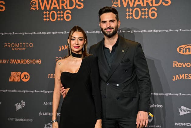 January 10, 2026, Madrid, Madrid, SPAIN: Content creators and guests pose on the black carpet during the third edition of the Army Awards, held on Saturday, January 10, at the Madrid Arena in Madrid. Known as the â€oeinternet anti-awards,†the ceremony honors the most viral moments, trends, and personalities from social media over the past year in a script-free gala hosted by Ceciarmy and Santiago Segura. In the image Suso oÂlvarez y Marieta Madrid SPAIN - ZUMAz108 20260110_znp_z108_224 Copyright: xRichardxZubelzux