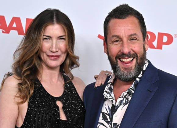 2026 Annual Movies for Grownups Awards with AARP Jackie Sandler and Adam Sandler arriving to the 2026 Annual Movies for Grownups Awards with AARP held at the Beverly Wilshire, A Four Seasons Hotel on January 10, 2026 in Beverly Hills Ca. Beverly Hills Beverly Wilshire, A Four Seasons Hotel California USA Copyright: xStarbuck xAFF-USA.COMx