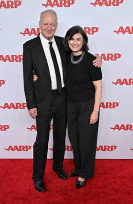 2026 Annual Movies for Grownups Awards with AARP Stellan Skarsgard and Megan Skarsgard arriving to the 2026 Annual Movies for Grownups Awards with AARP held at the Beverly Wilshire, A Four Seasons Hotel on January 10, 2026 in Beverly Hills Ca. Beverly Hills Beverly Wilshire, A Four Seasons Hotel California USA Copyright: xStarbuck xAFF-USA.COMx